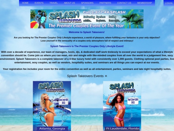 Splash Takeovers - Clothing Optional Party