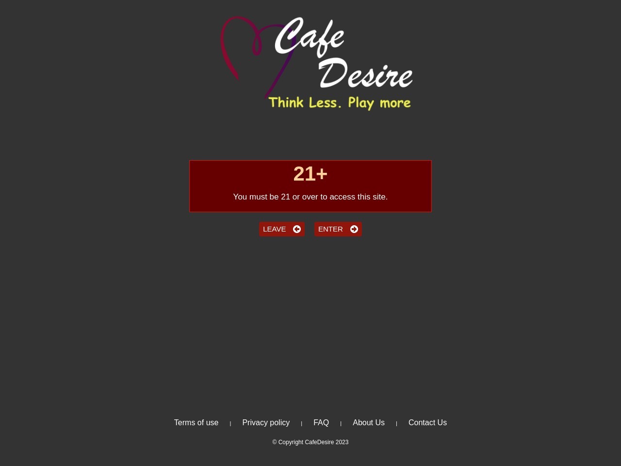Screenshot of Cafe Desire