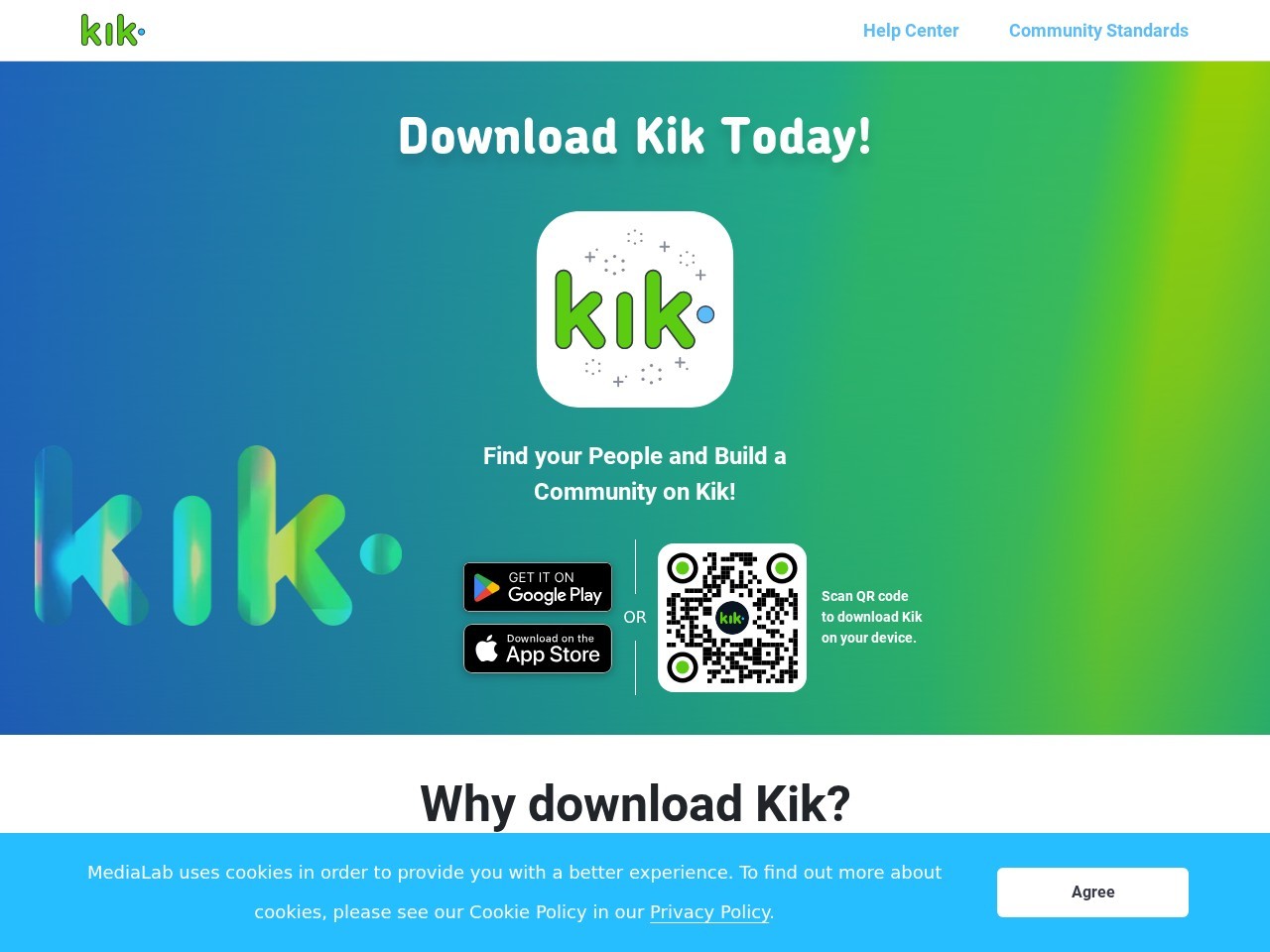 Screenshot of KIK